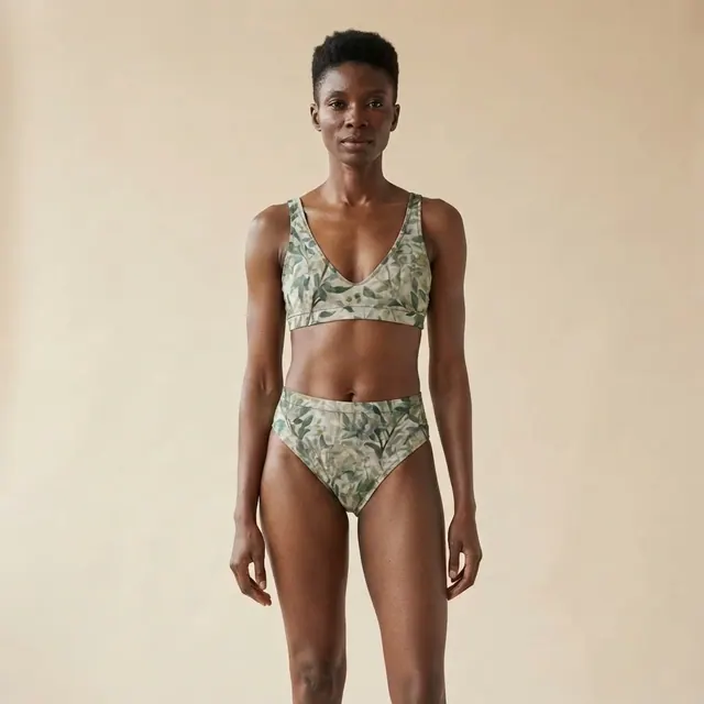 High-Waisted Bikini, one-of-one design 0289C256