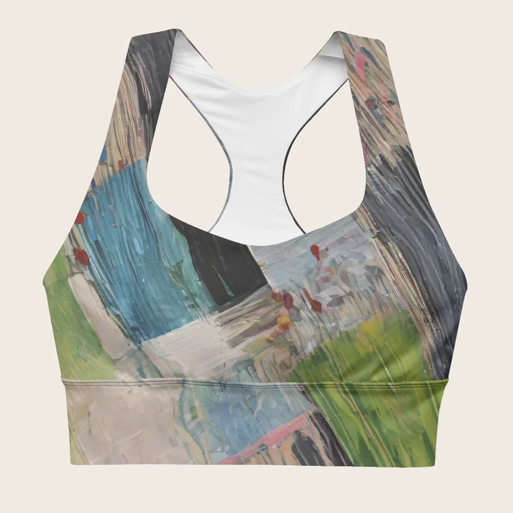 Longline Sports Bra on model