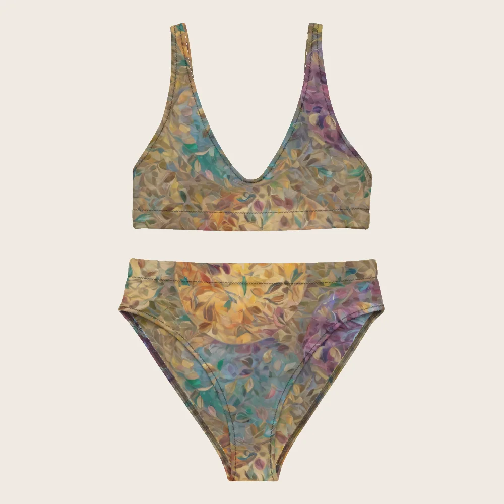 High-Waisted Bikini on model