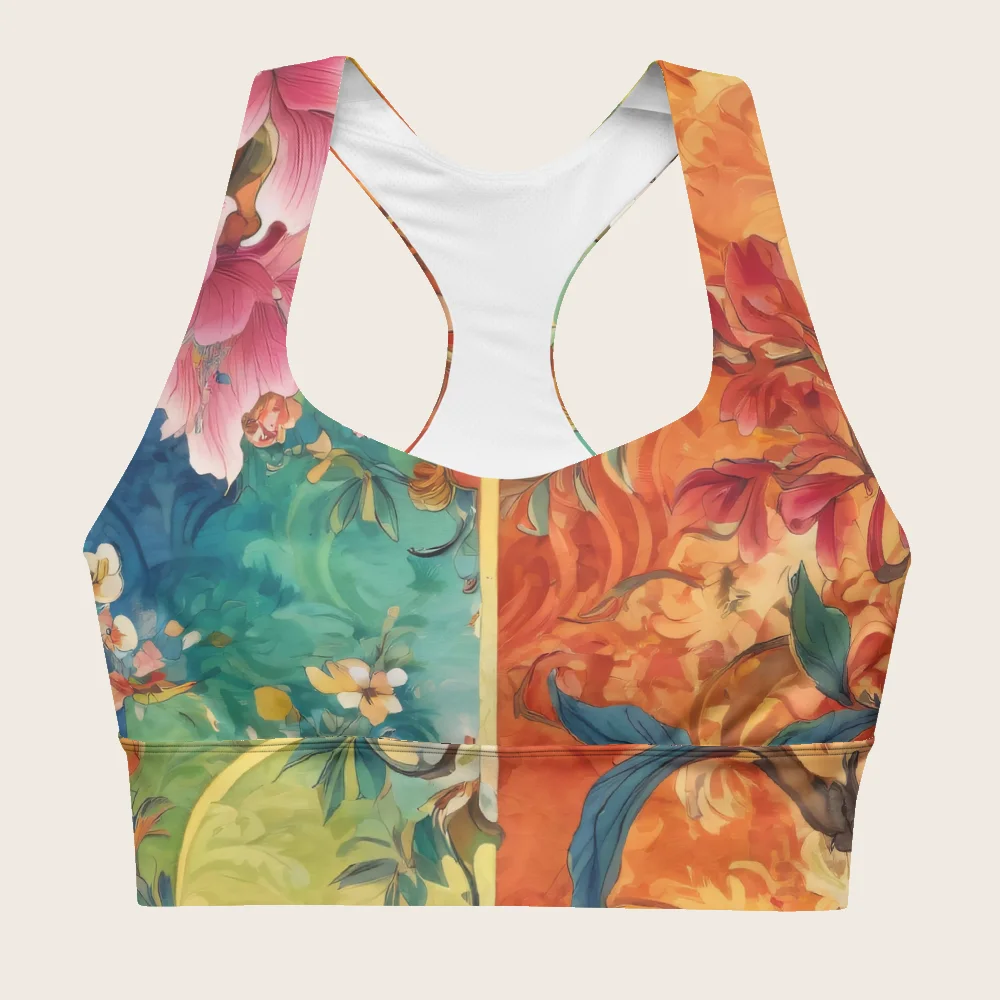 Longline Sports Bra on model
