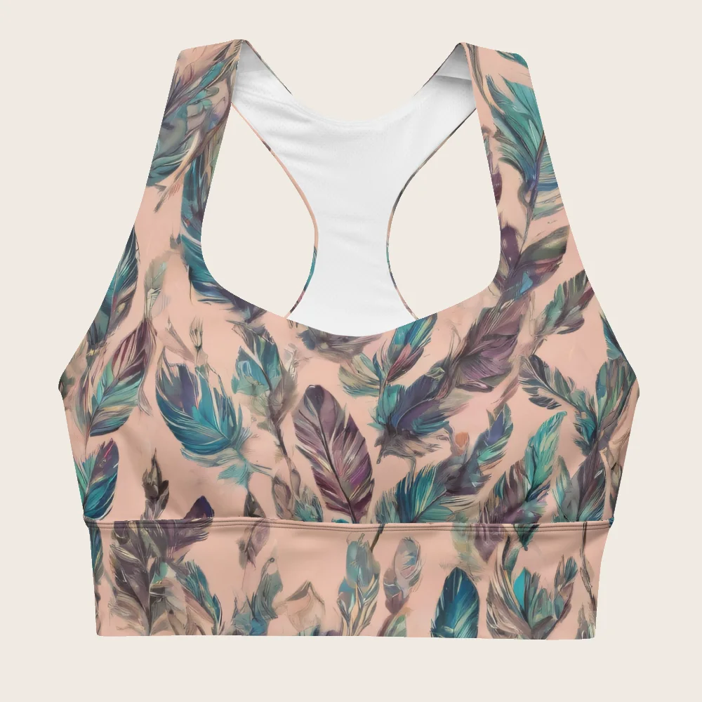 Longline Sports Bra on model