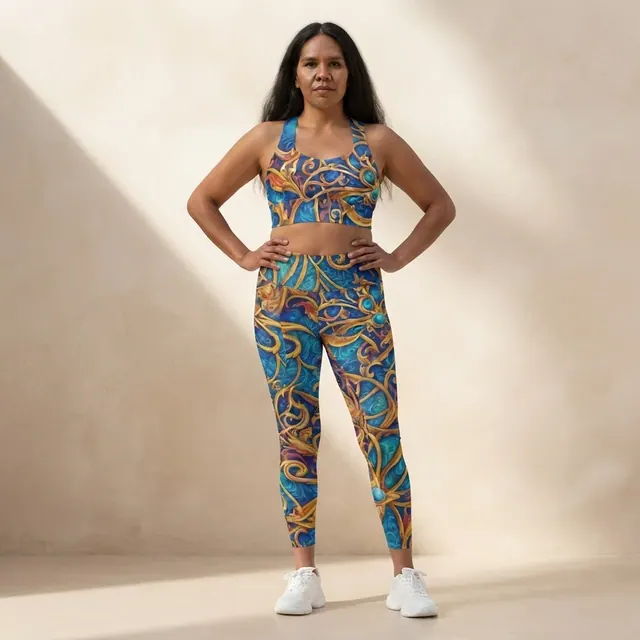 Longline Sports Bra, one-of-one design C0217A23