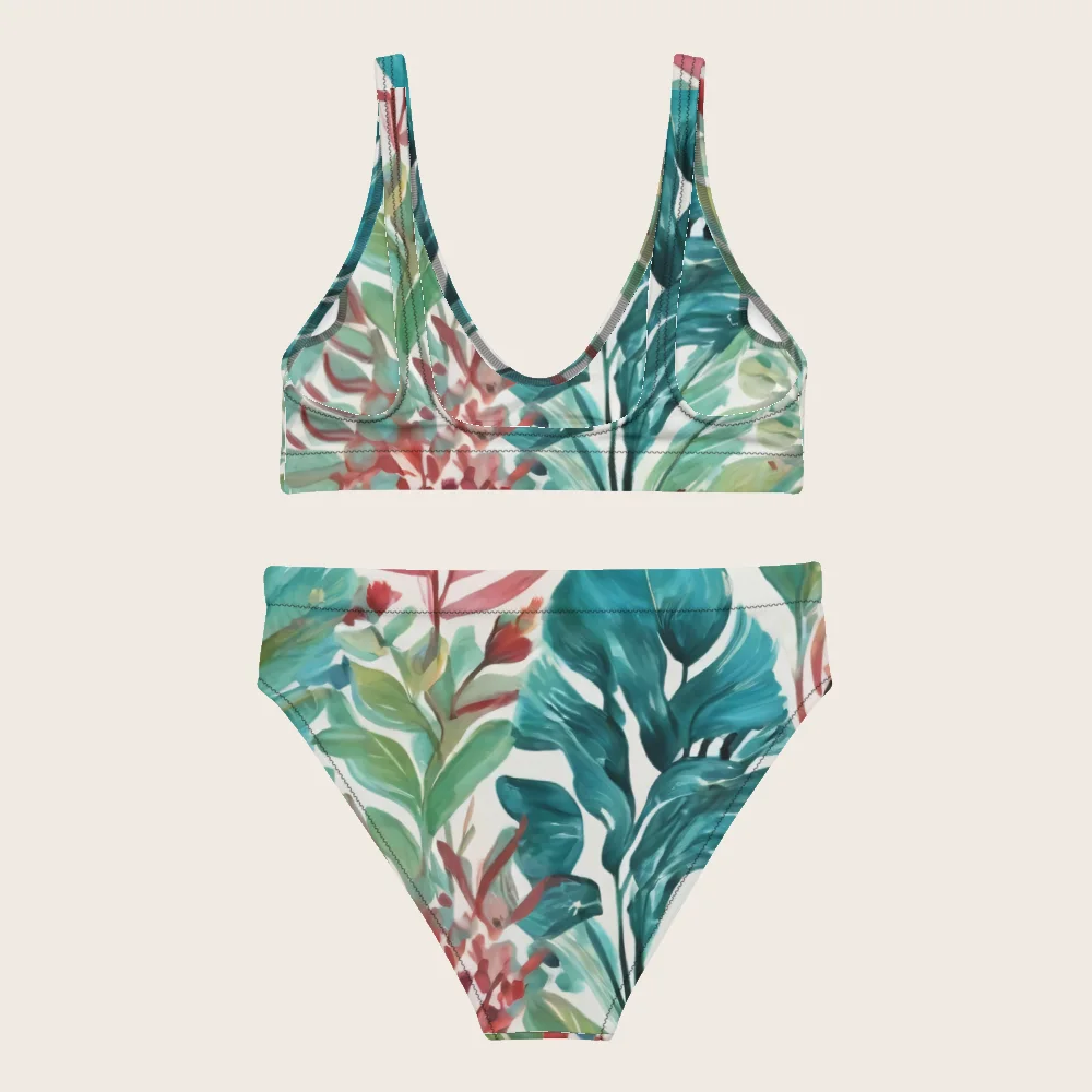 High-Waisted Bikini on model