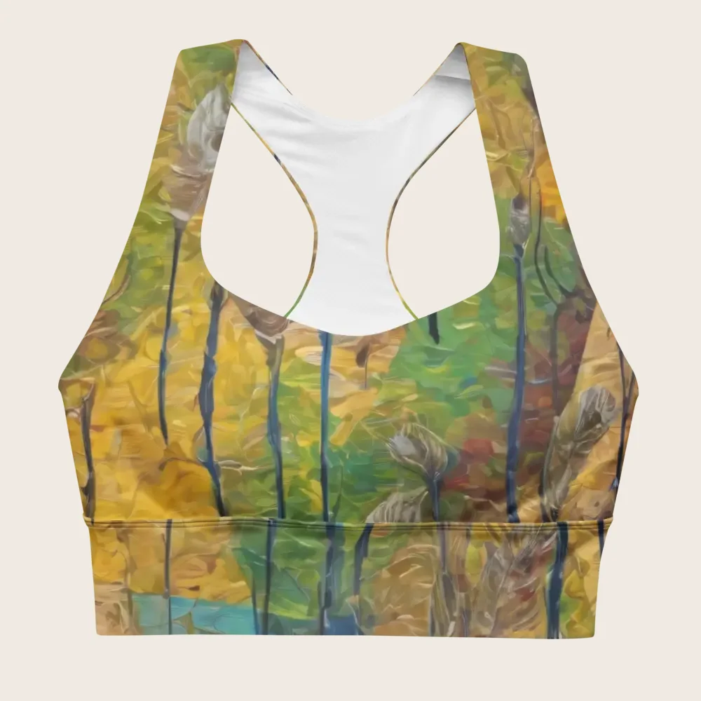 Longline Sports Bra on model