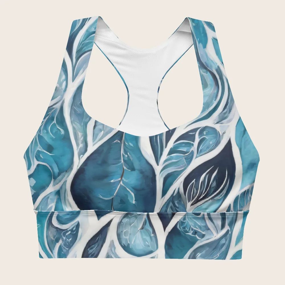 Longline Sports Bra on model
