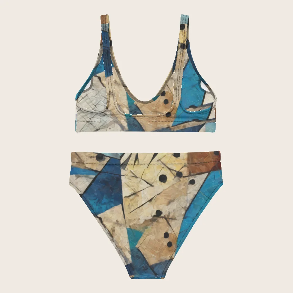 High-Waisted Bikini on model