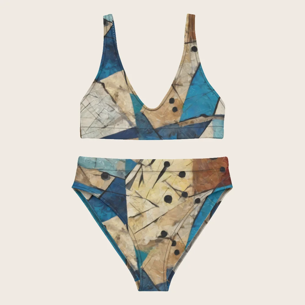 High-Waisted Bikini on model