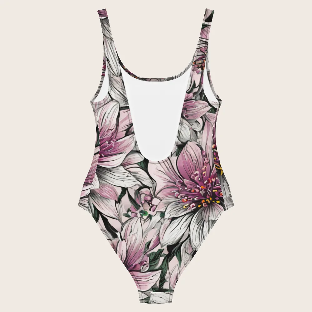 One-Piece Swimsuit on model