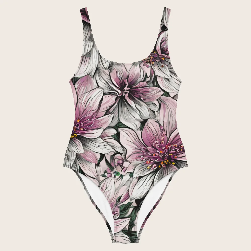 One-Piece Swimsuit on model