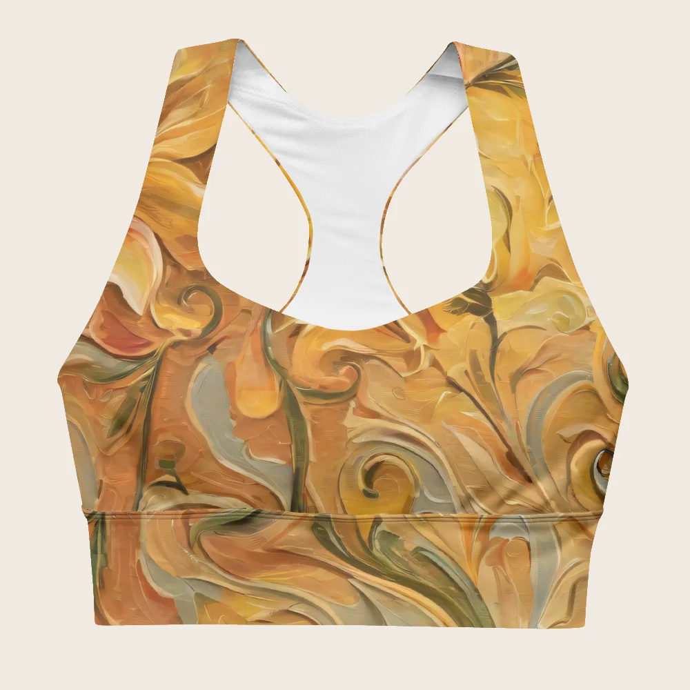 Longline Sports Bra on model