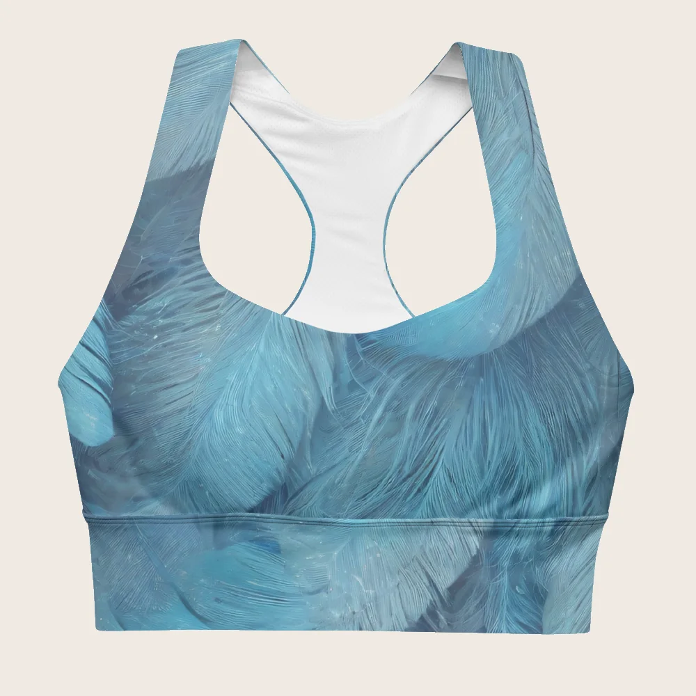 Longline Sports Bra on model
