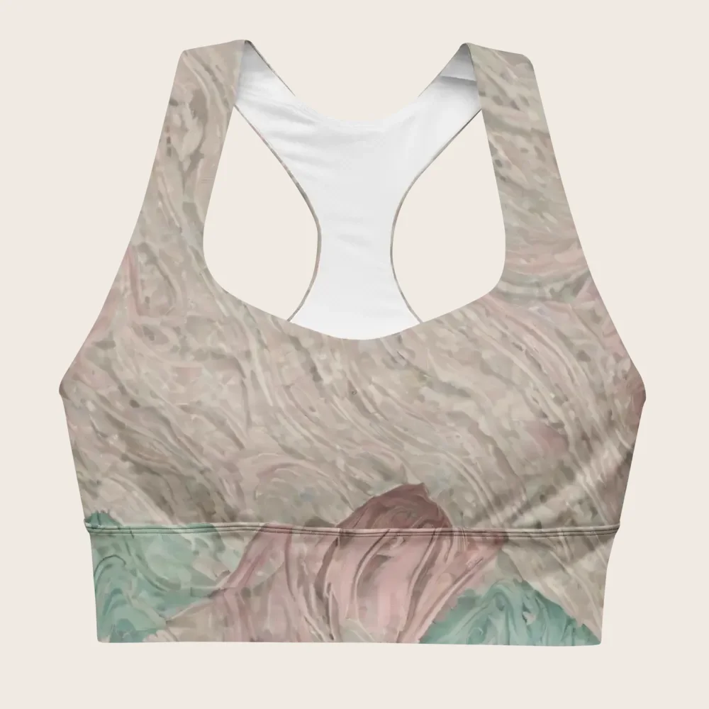 Longline Sports Bra on model