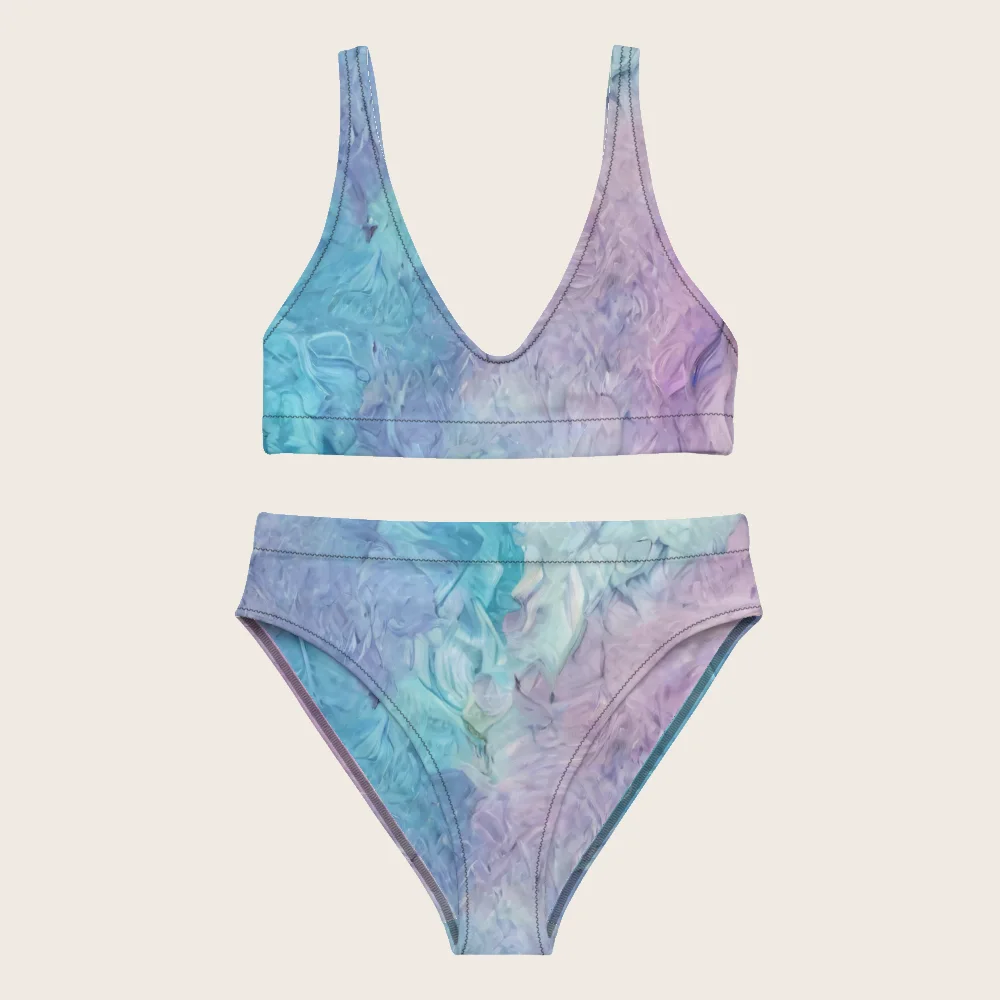 High-Waisted Bikini on model