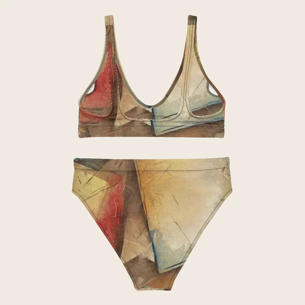 High-Waisted Bikini on model