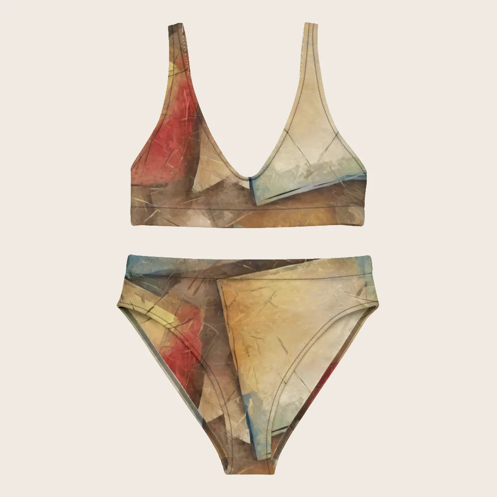 High-Waisted Bikini on model
