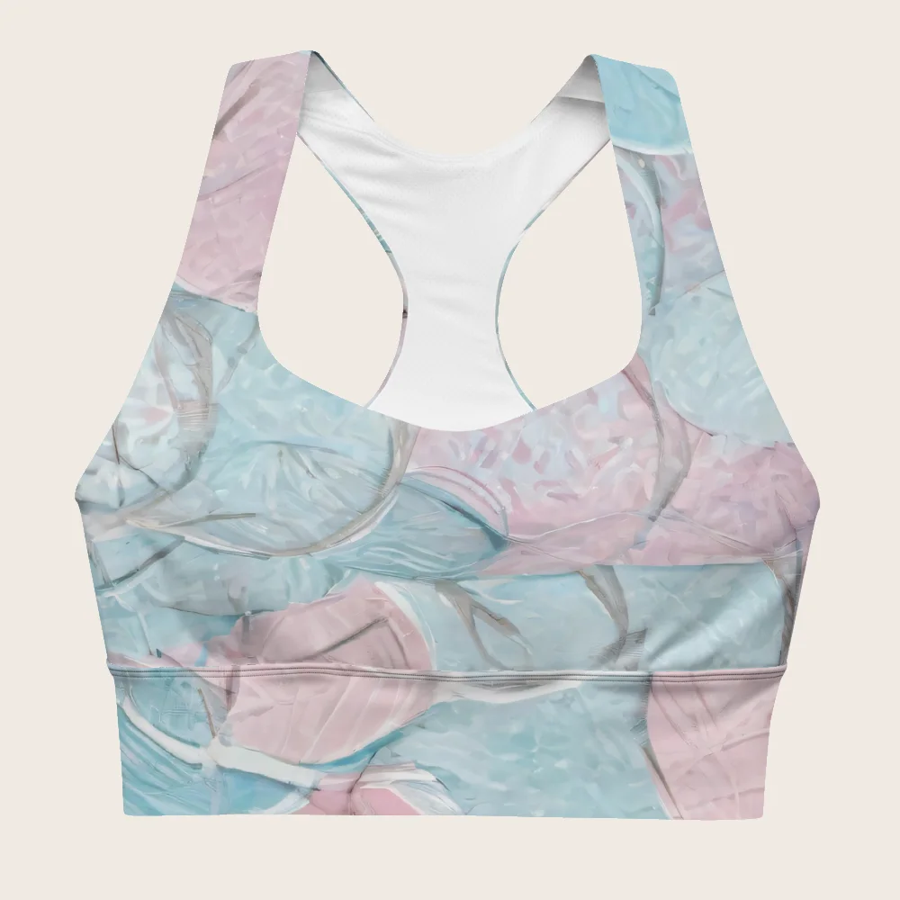 Longline Sports Bra on model