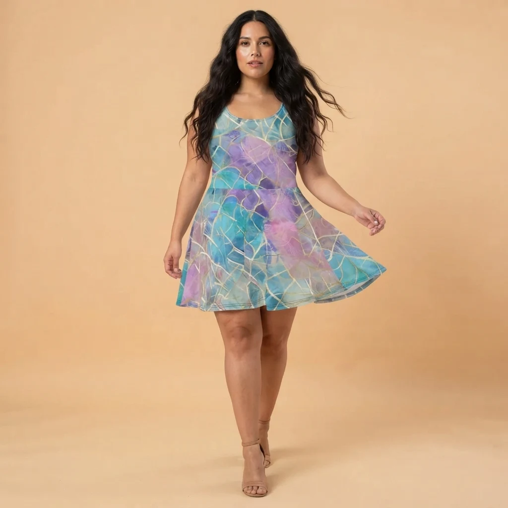 Skater Dress on model