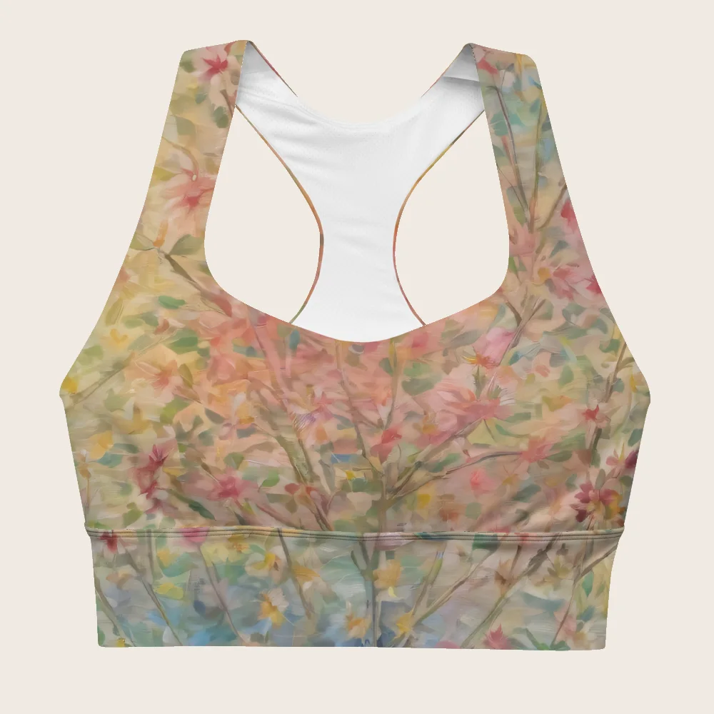 Longline Sports Bra on model
