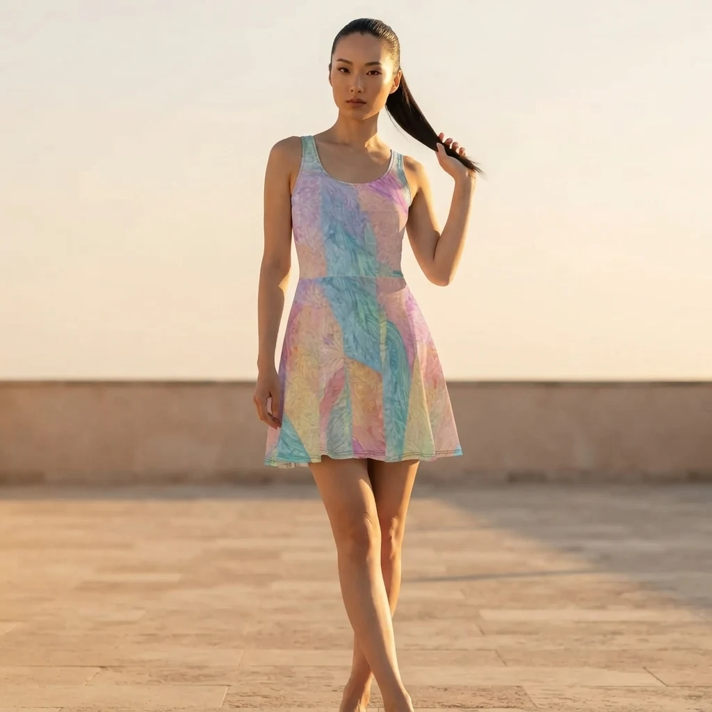 Skater Dress on model