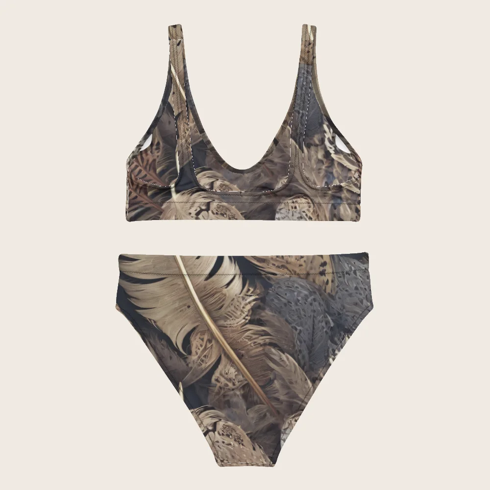 High-Waisted Bikini on model