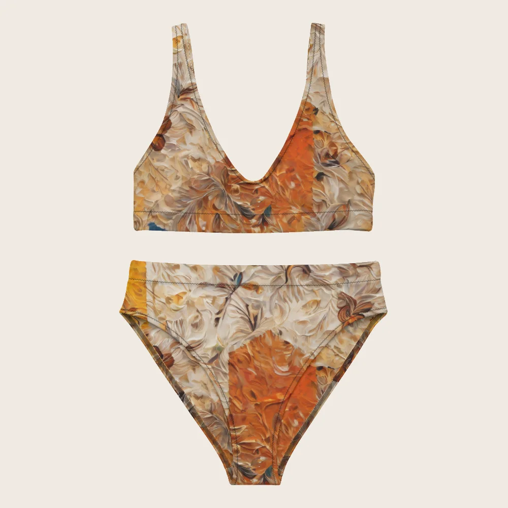 High-Waisted Bikini on model