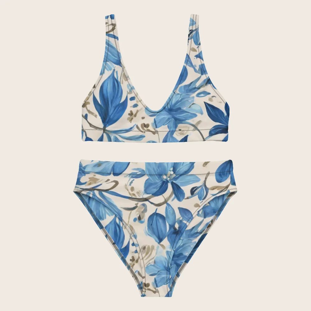 High-Waisted Bikini on model