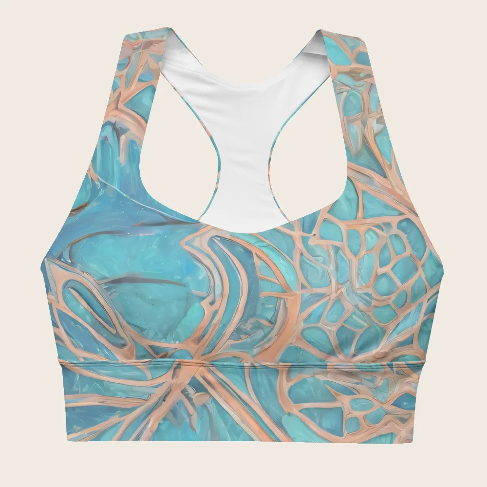 Longline Sports Bra on model