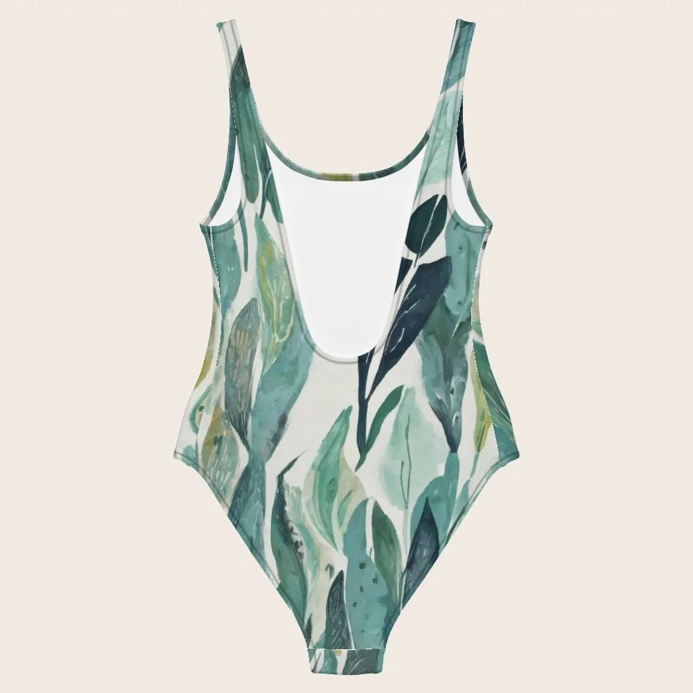 One-Piece Swimsuit on model