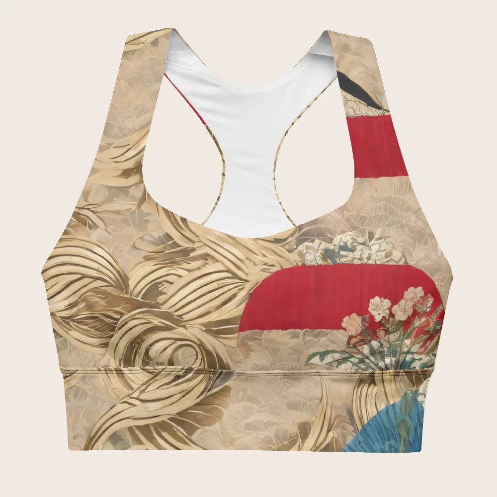 Longline Sports Bra on model