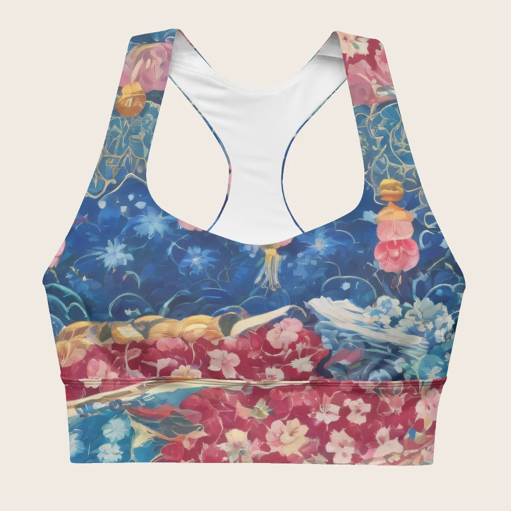 Longline Sports Bra on model
