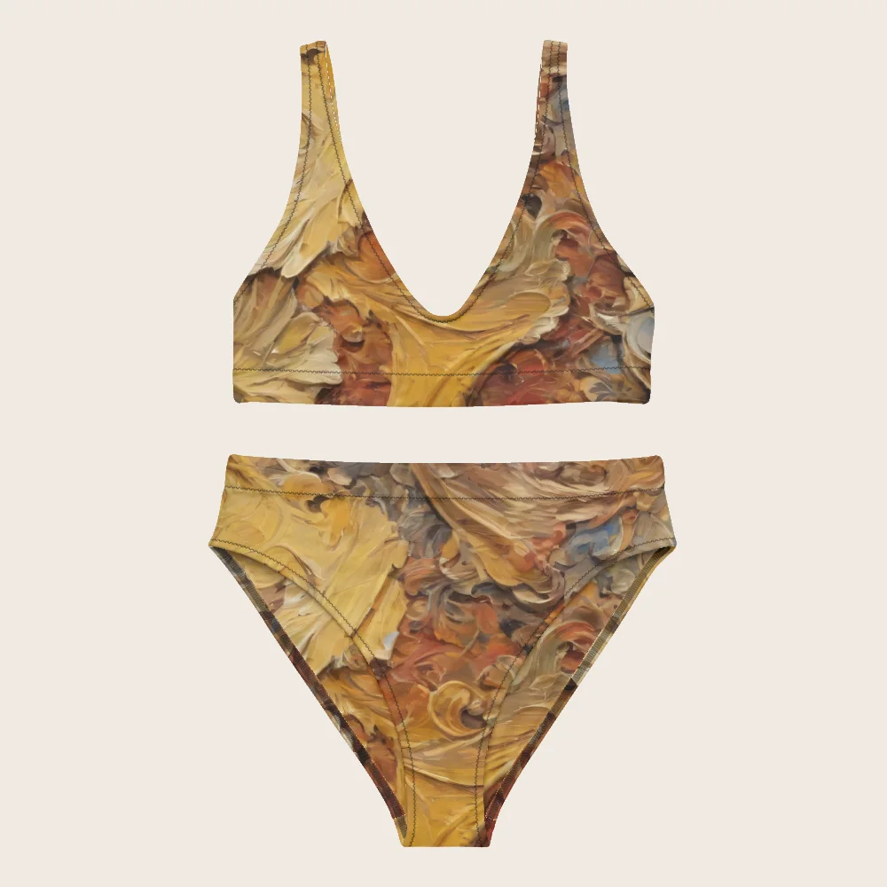 High-Waisted Bikini on model