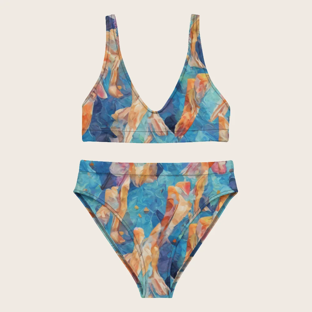 High-Waisted Bikini on model