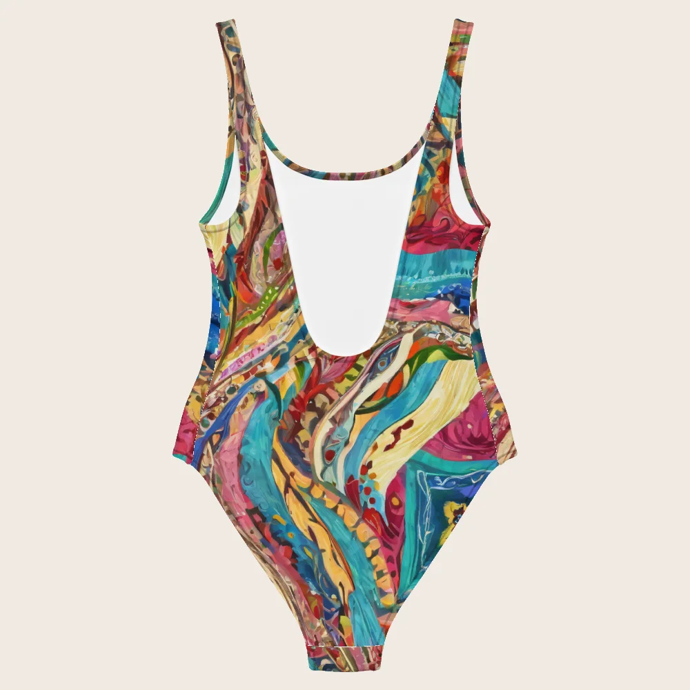 One-Piece Swimsuit on model