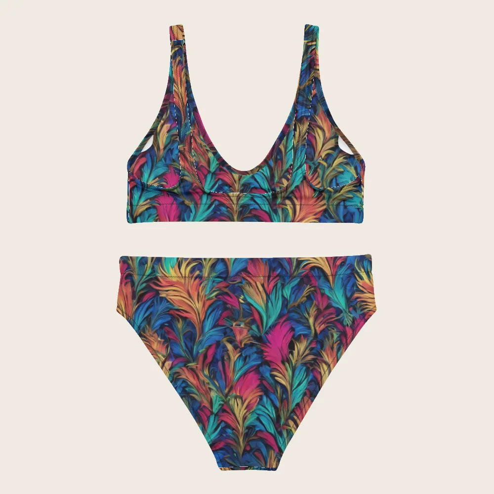 High-Waisted Bikini on model