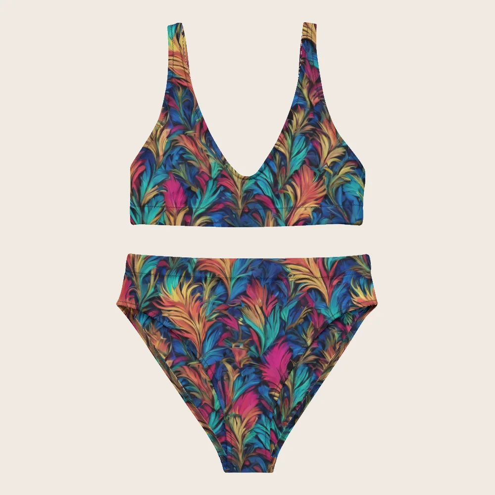 High-Waisted Bikini on model