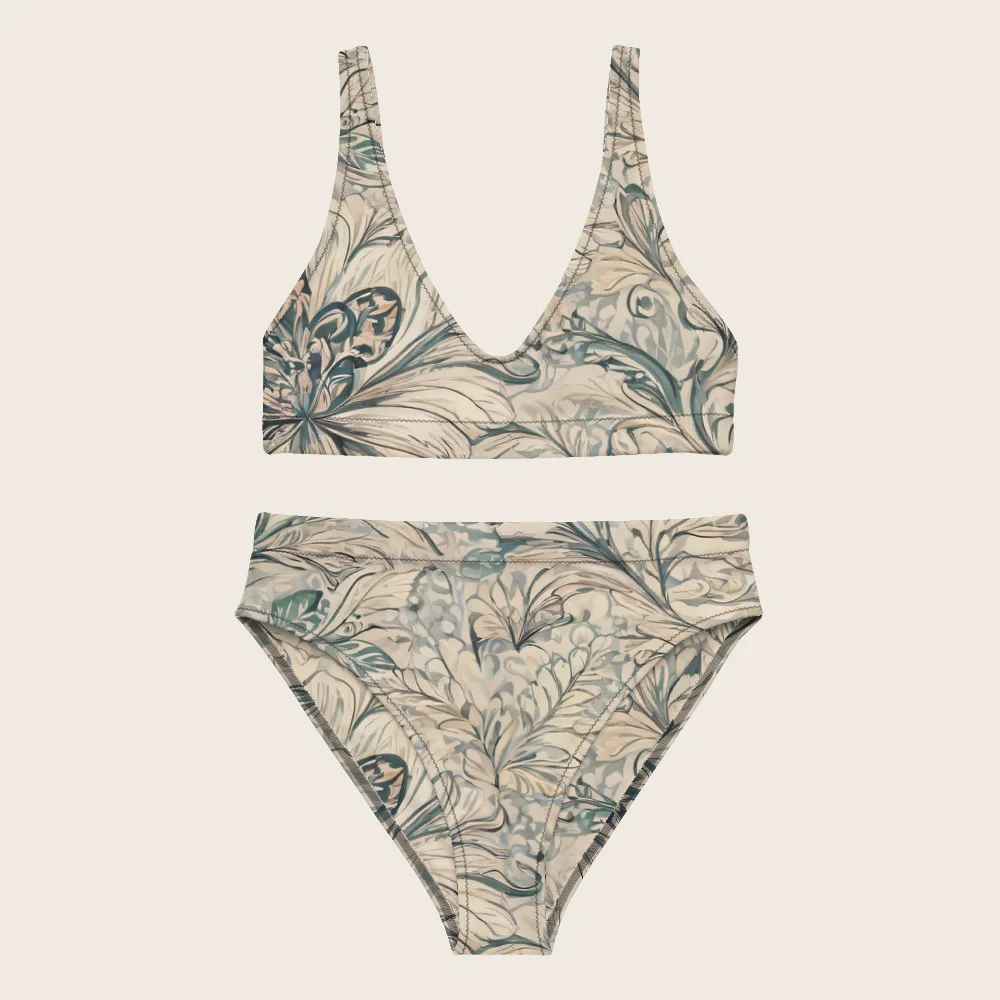 High-Waisted Bikini on model