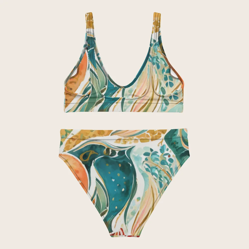 High-Waisted Bikini on model