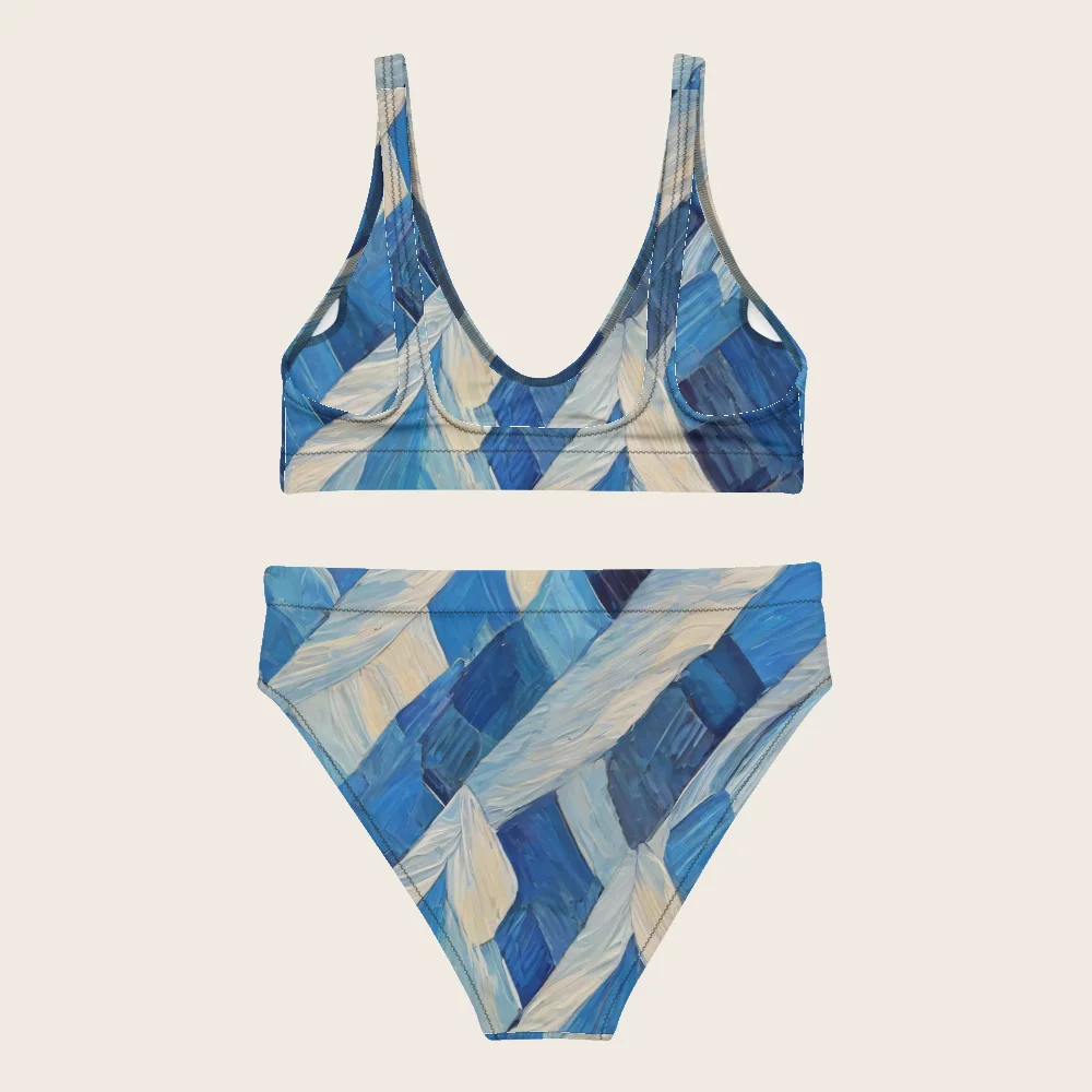 High-Waisted Bikini on model