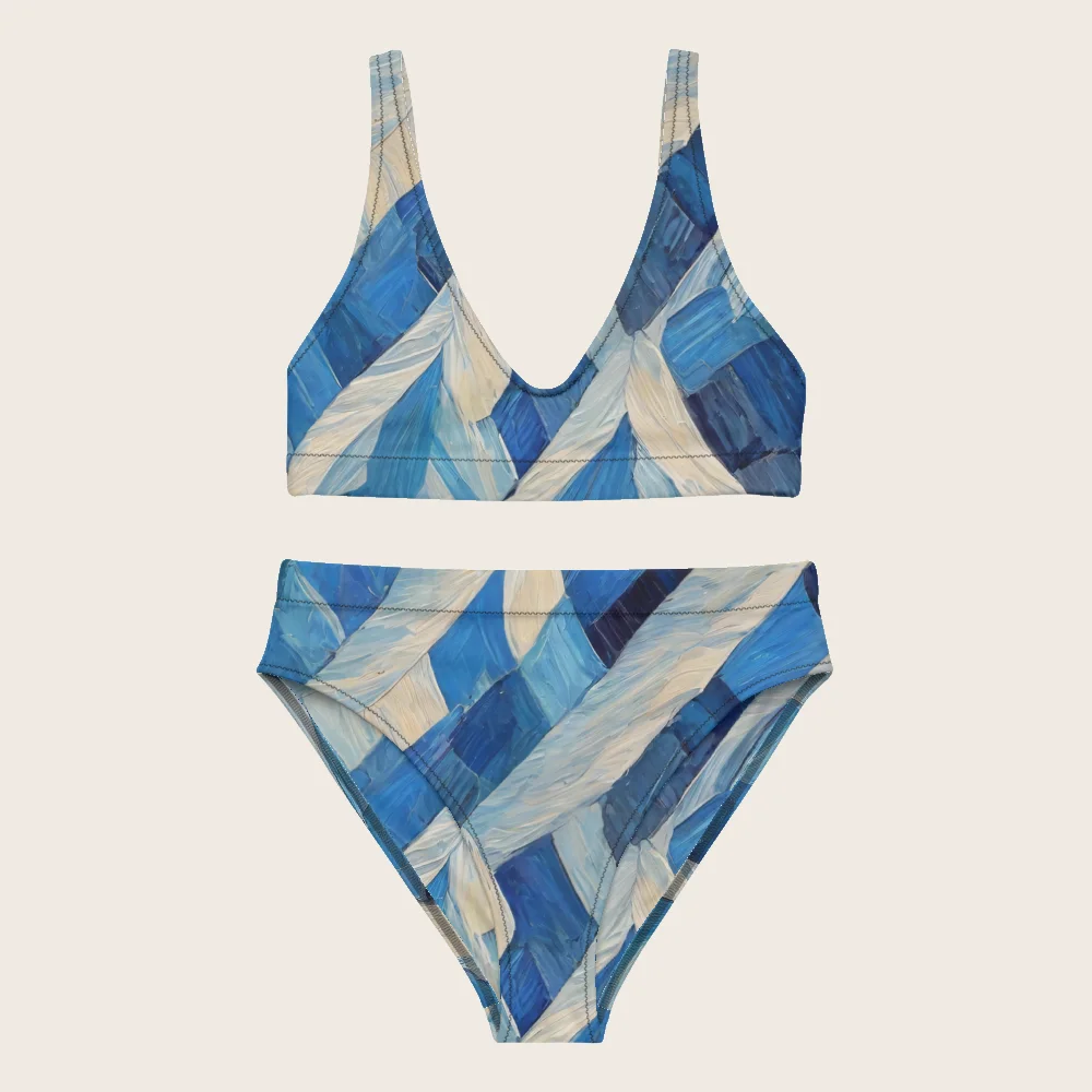 High-Waisted Bikini on model