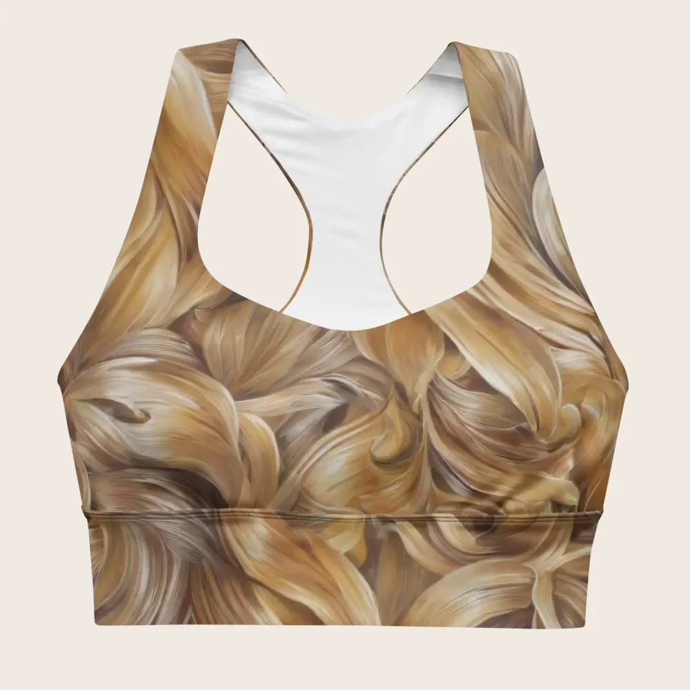 Longline Sports Bra on model