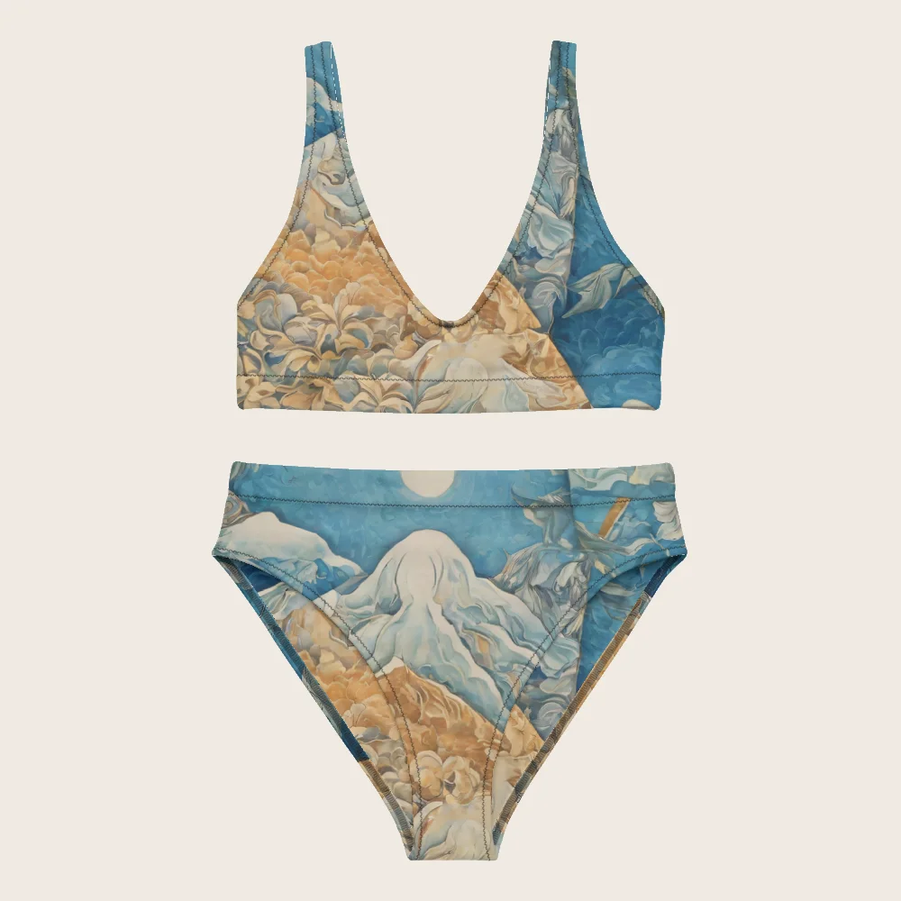 High-Waisted Bikini on model
