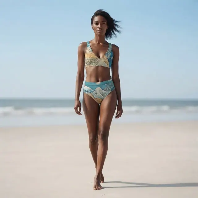 High-Waisted Bikini, one-of-one design A753250D