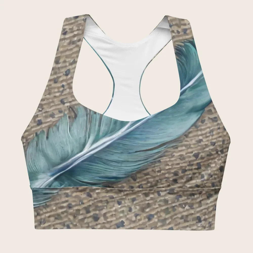 Longline Sports Bra on model