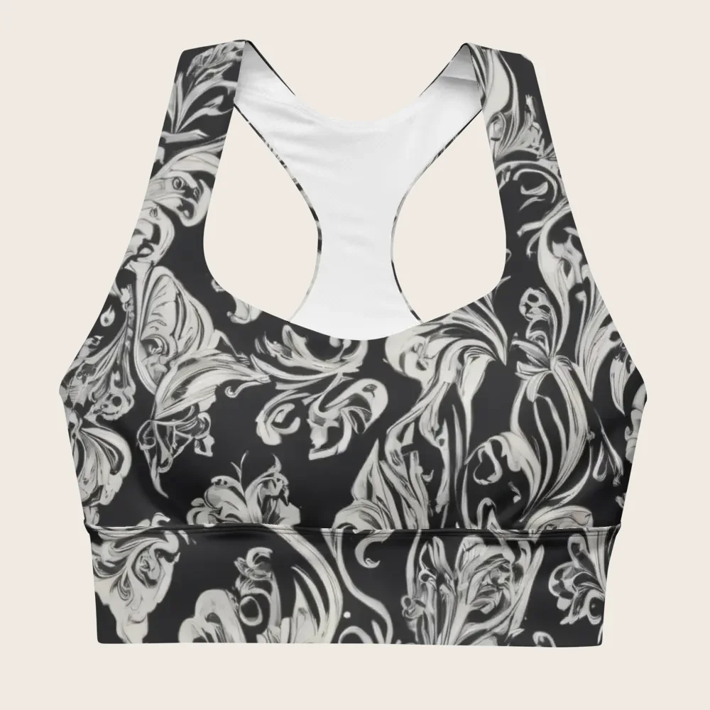 Longline Sports Bra on model