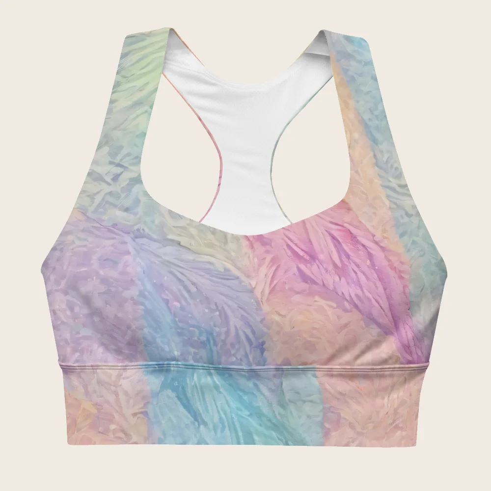 Longline Sports Bra on model
