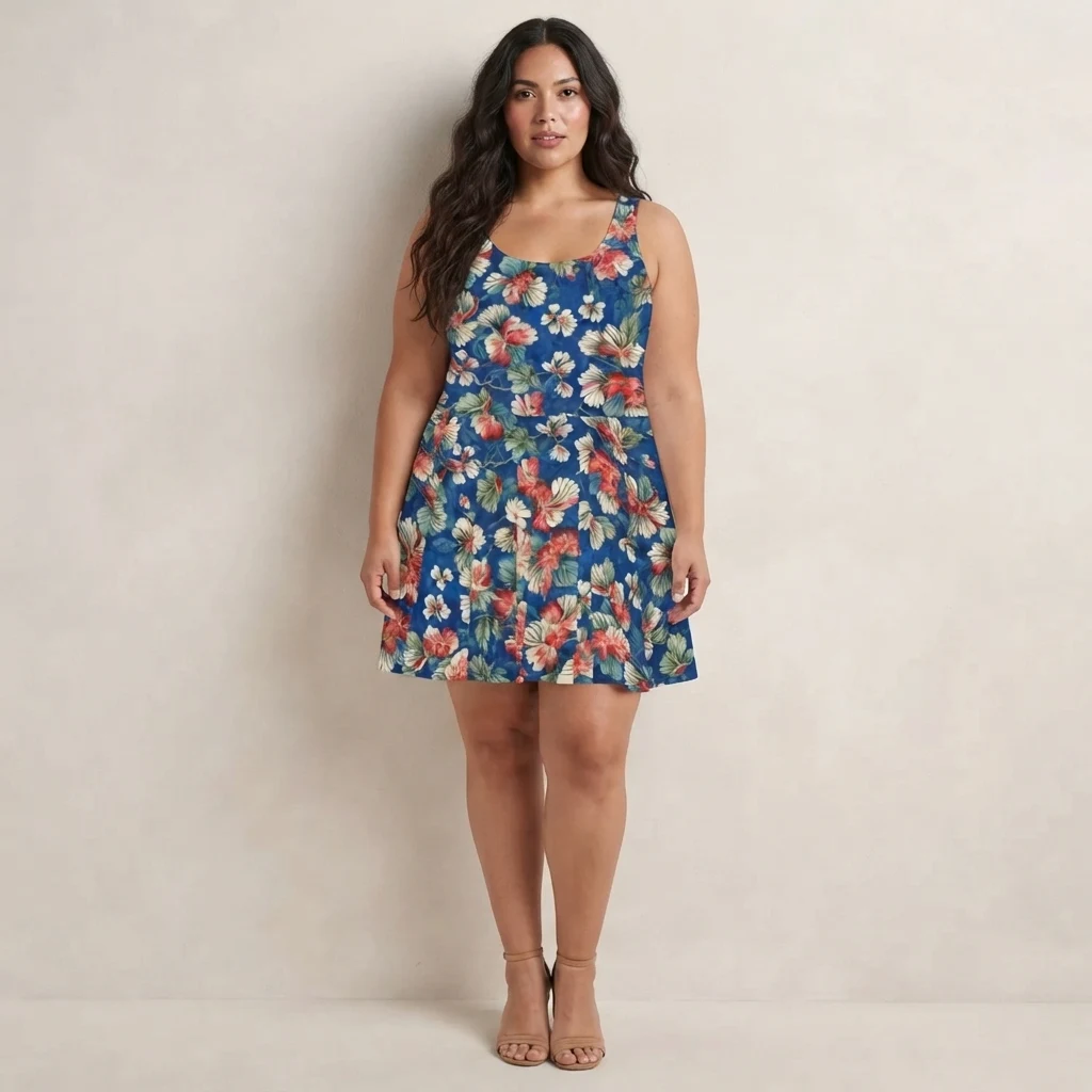 Skater Dress on model