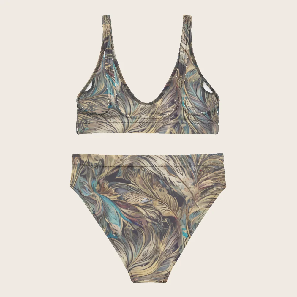 High-Waisted Bikini on model