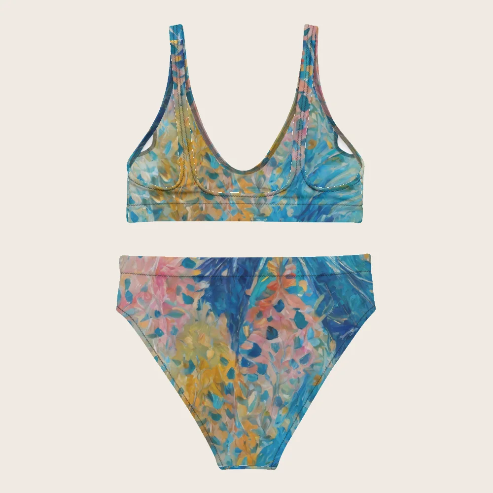High-Waisted Bikini on model