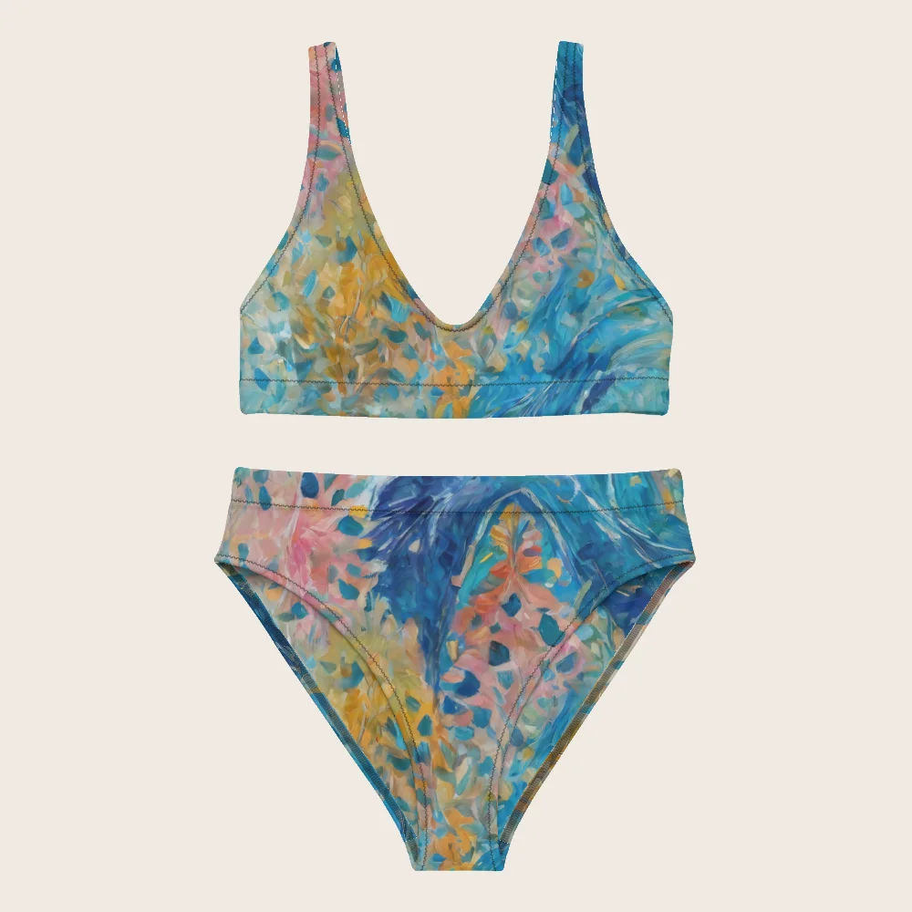 High-Waisted Bikini on model