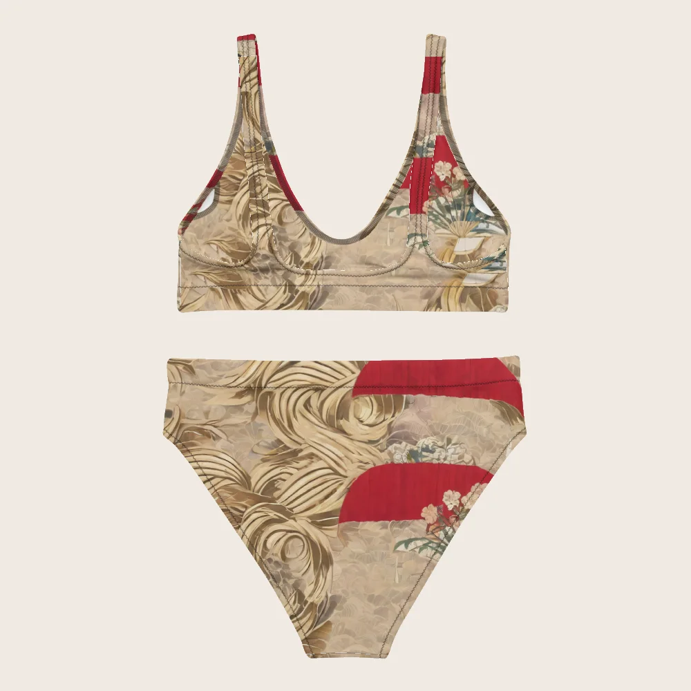 High-Waisted Bikini on model